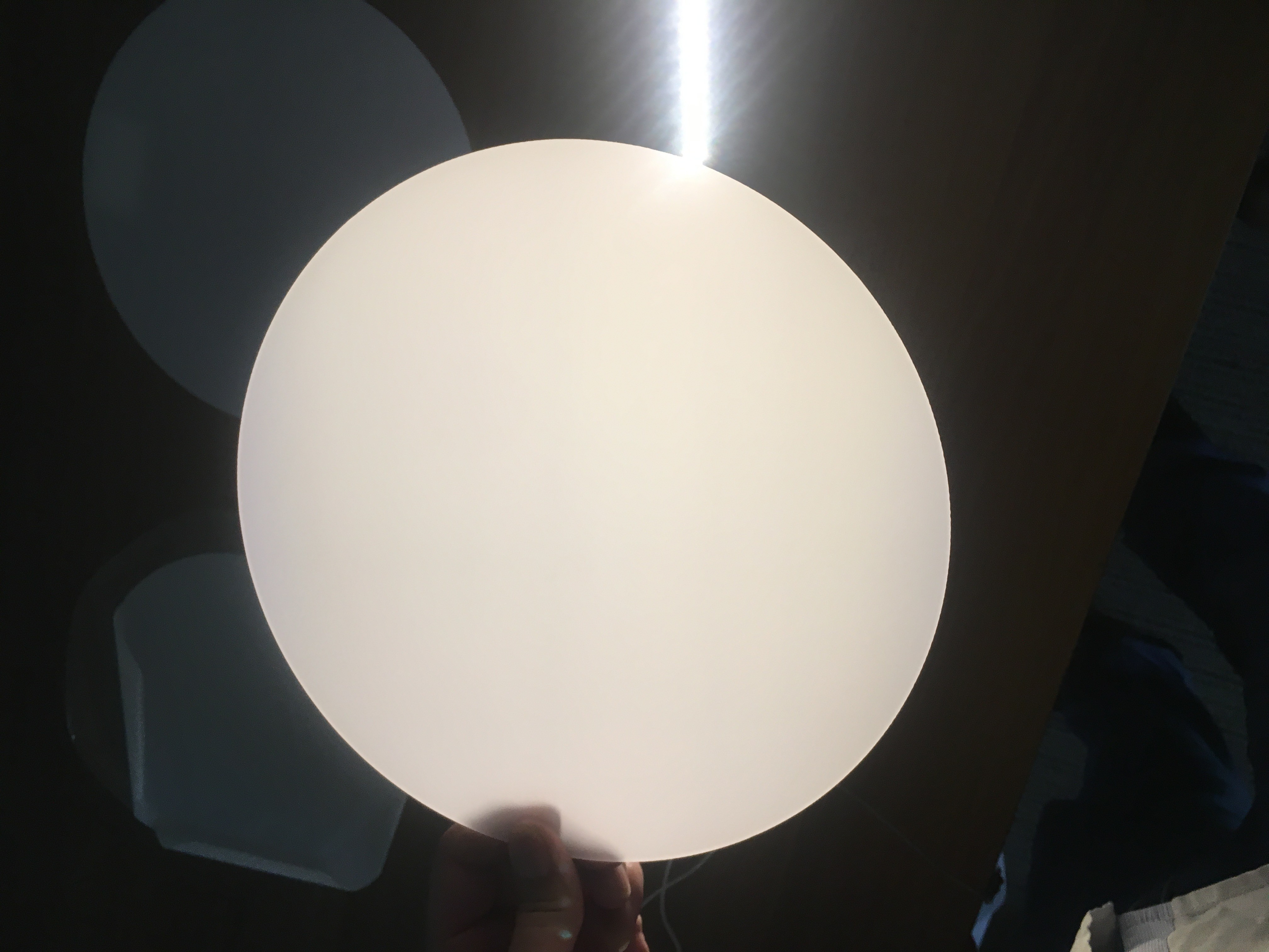 Plastic light diffuser panel