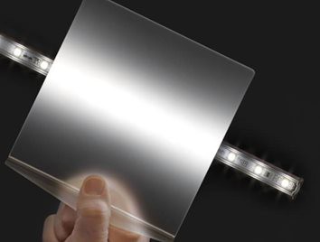 Plastic sheet for led lighting